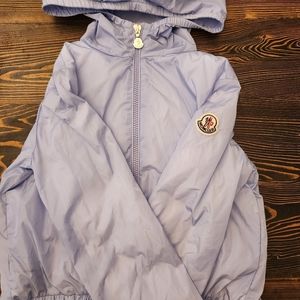 Moncler girls wind and rain jacket size 10 (fits 8)